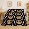 Personaggio Film Horror Chucky S-Scream Cartone Animato Coperta in Flanella Morbida Calda Plaid per Camera da Letto Soggiorno Letto Viaggio Regalo