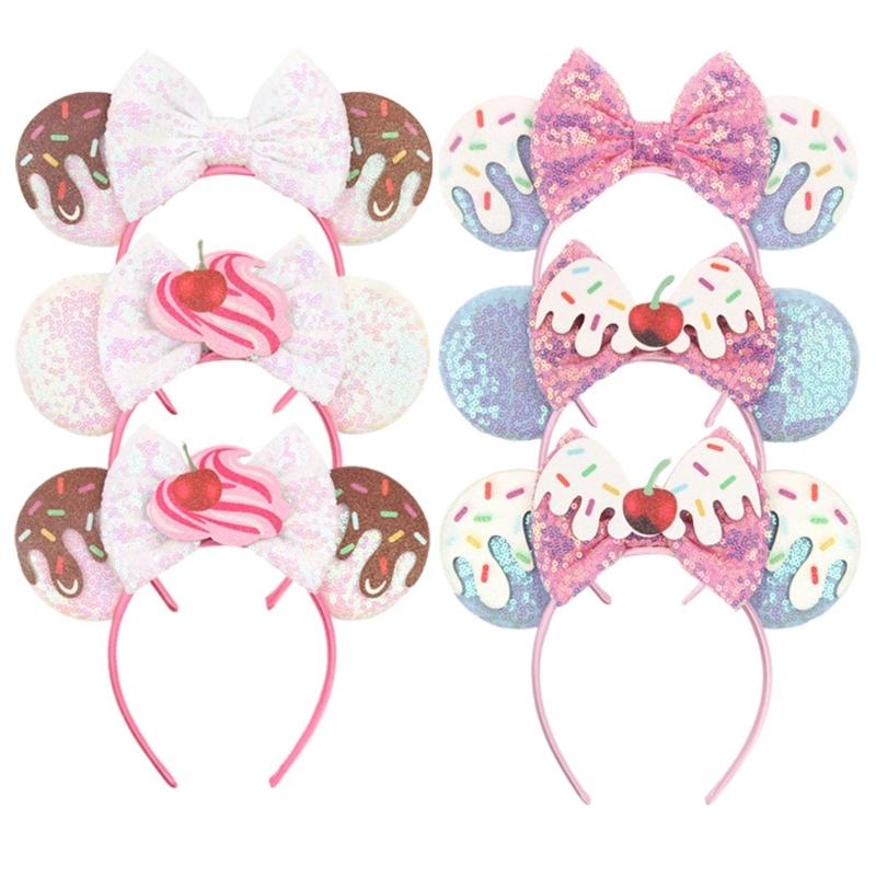 Character Design Sparkling Embellishments Hair Accessories For Holiday Birthday Parties Kids Adjustable Comfortable Stretchy Headwear