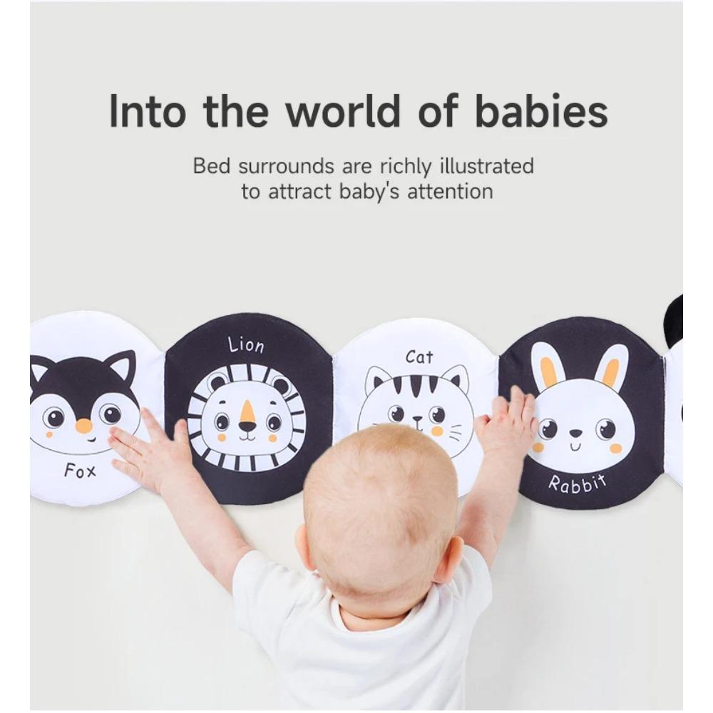 Baby Soft Cloth Book Sensory Cloth Book Toys Early Education Toys Montessori Stroller Toys Baby Crib Toy Baby Book Newborn Gifts