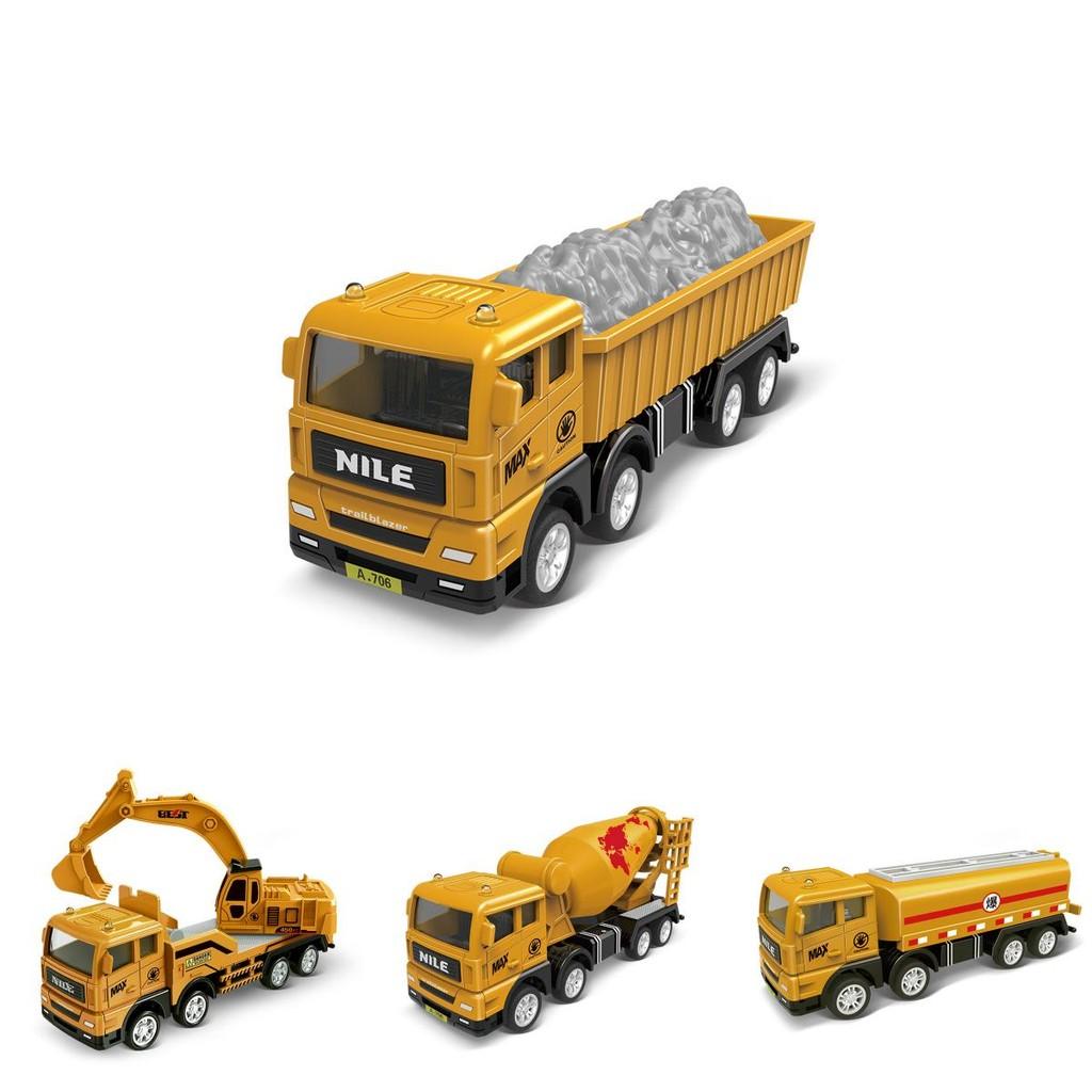 Plastic Mixer Excavator Truck Construction Vehicle Children Inertia Car Toy