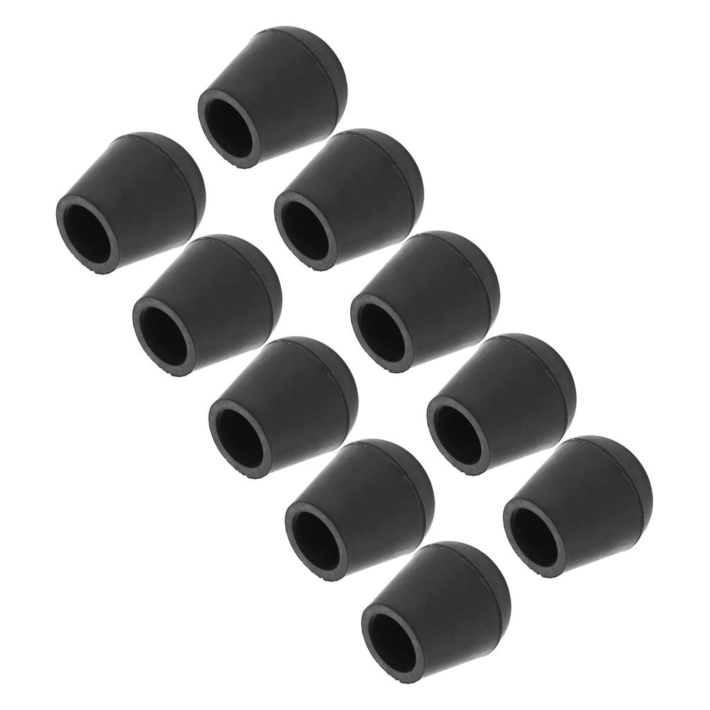 19mm Walking Cane Tip Prevent Slip Wearable Low Noise Round Rubber Crutch Tips for Bath Chair Foot