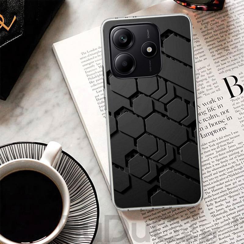 Forged Carbon Pattern Cover For Xiaomi Redmi Note 14 13 12S 12 11 Pro Plus Phone Case 11S 10S 10 11E 11T + 9S 9 Print Coque
