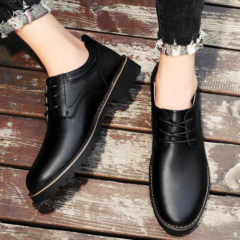 Мужские черные туфли из натуральной кожи — фото 3