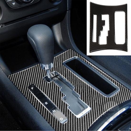 Carbon Fiber Console Gear Shift Panel Decor Trim Cover For Dodge Charger 2011-14