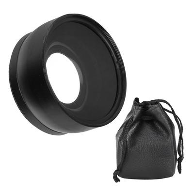58mm 0.45X Makro Konwersyjny i Szerokokątny Obiektyw do Aparatu SLR DSLR Czarny