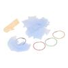100pcs Plastic Floss Bobbins with Manual Bobbin Winder   Crafts Easy Storage Embroidery Bobbins for Needlework Sewing