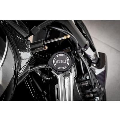 BYEMTTY Motorcycle Radiator Cap Cover for Kawasaki Z900RS Z900RS CAFE (21-24) Black Silver