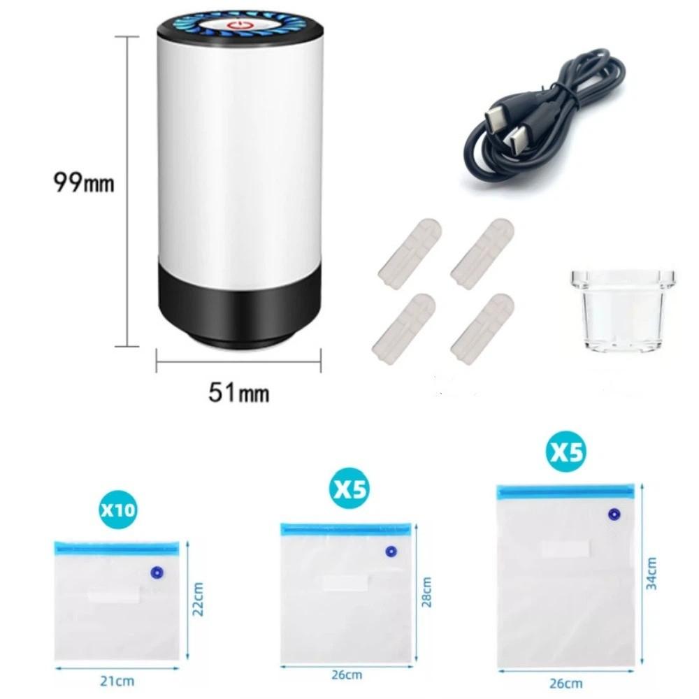 Low Noise Electric Vacuum Pump Mini Body Compressed Bag Air Pump Vacuum Bag Pump  Food Preservation