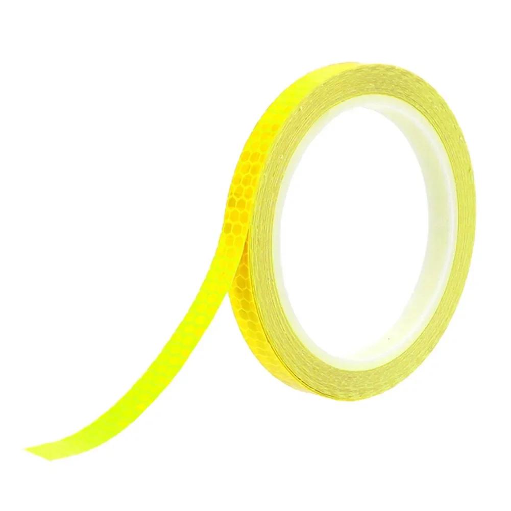 New Practical Car Sticker Tape Wheel Rim 1cm*8m Eyebrow PVC Safety Wearresistance Accessories Reflective Stickers