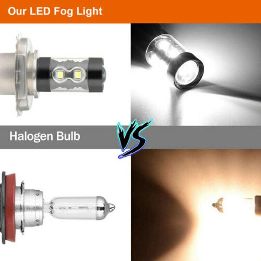 H7 Fog Light Bulbs Light White Light 6000K Aluminum DC 9V-36V