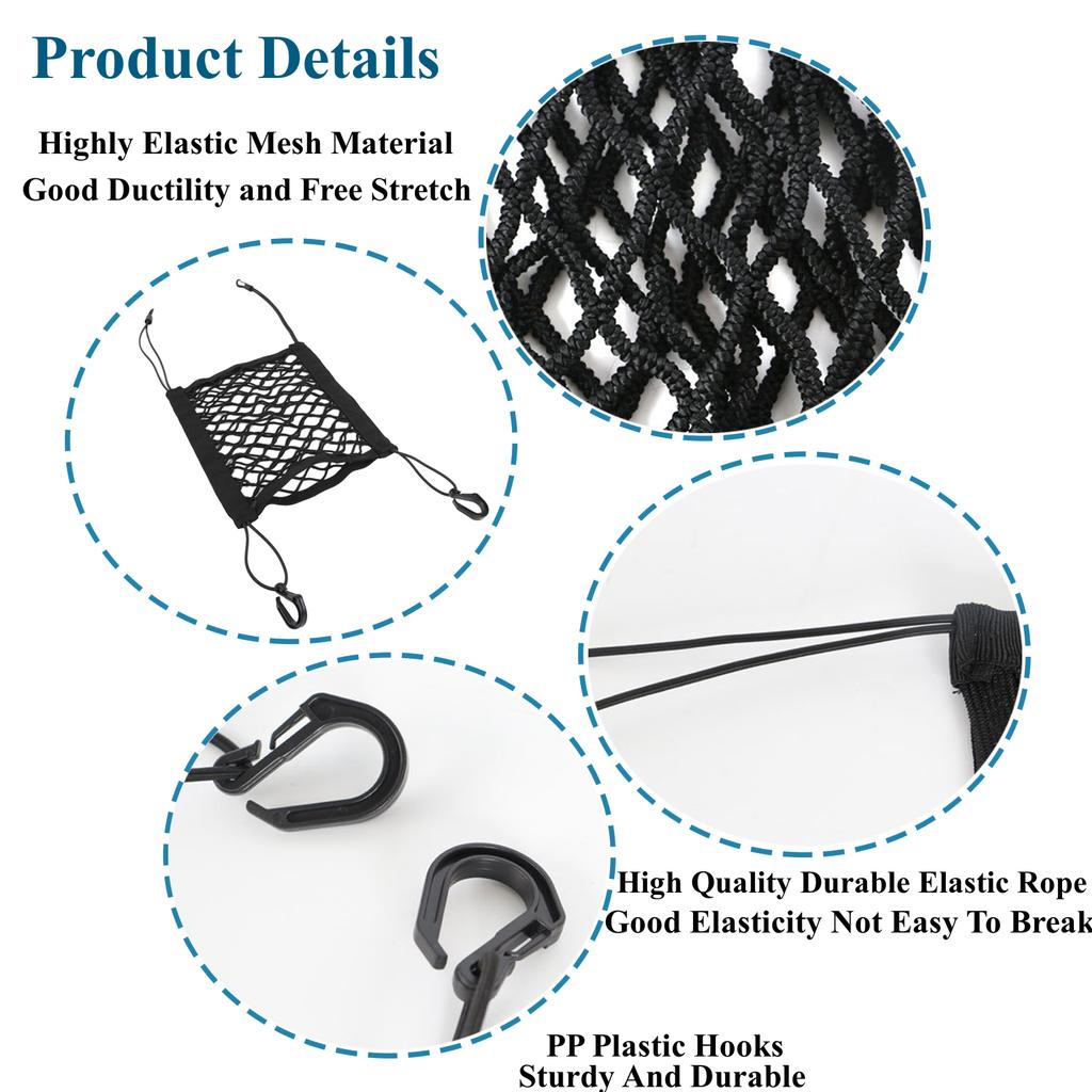 Netz Kordelzug Aufbewahrungsbeutel Tasche Organizer Halter Tasche Netze für Jeep Wrangler TJ JK JL JT 1997-2023 Autoinnenraum