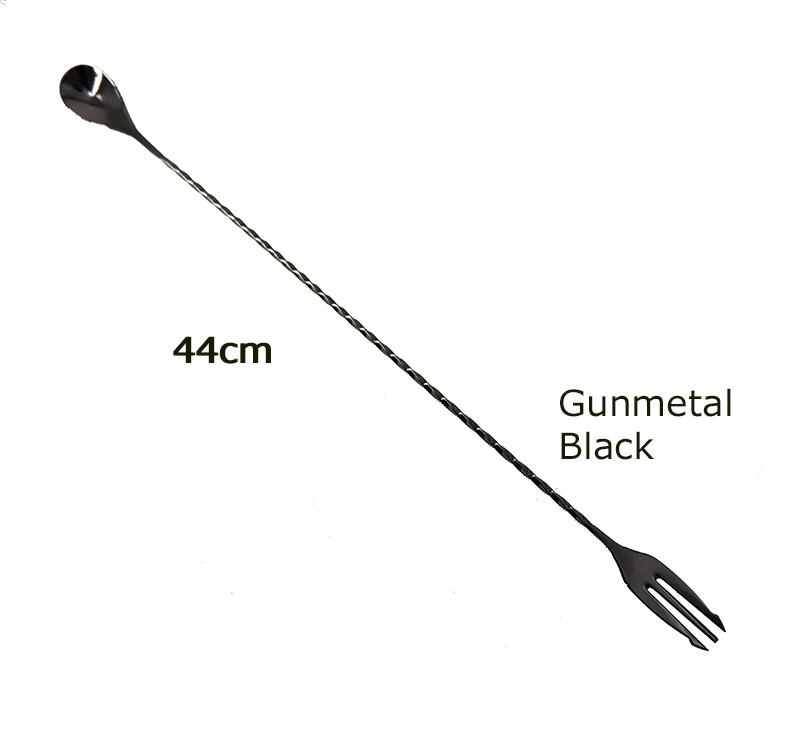 44cm Cucchiaio da Bar Trident Lungo Acciaio Inossidabile Mescolatori per Cocktail Cucchiaio da Bar per Mescolare i Tuoi Cocktail Preferiti