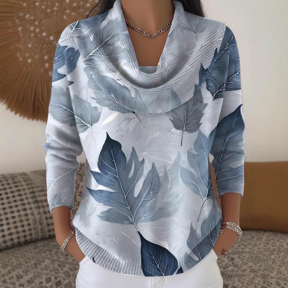 Осенне-зимний женский свитер Модный повседневный Европейский американский стиль Теплый уютный вязаный топ S