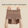 Female Spring and Autumn Gold Waist Line High Waist Abdominal Lift Hip Shape 10A Antibacterial No Trace Triangle Underwear