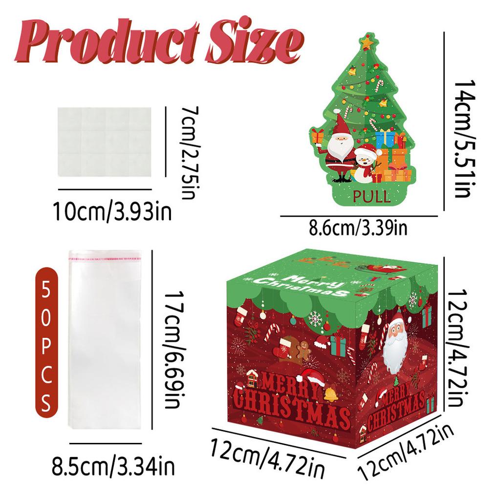 Paper Pattern Santa Money Box Gift Box For Christmas Decors And Gift Giving