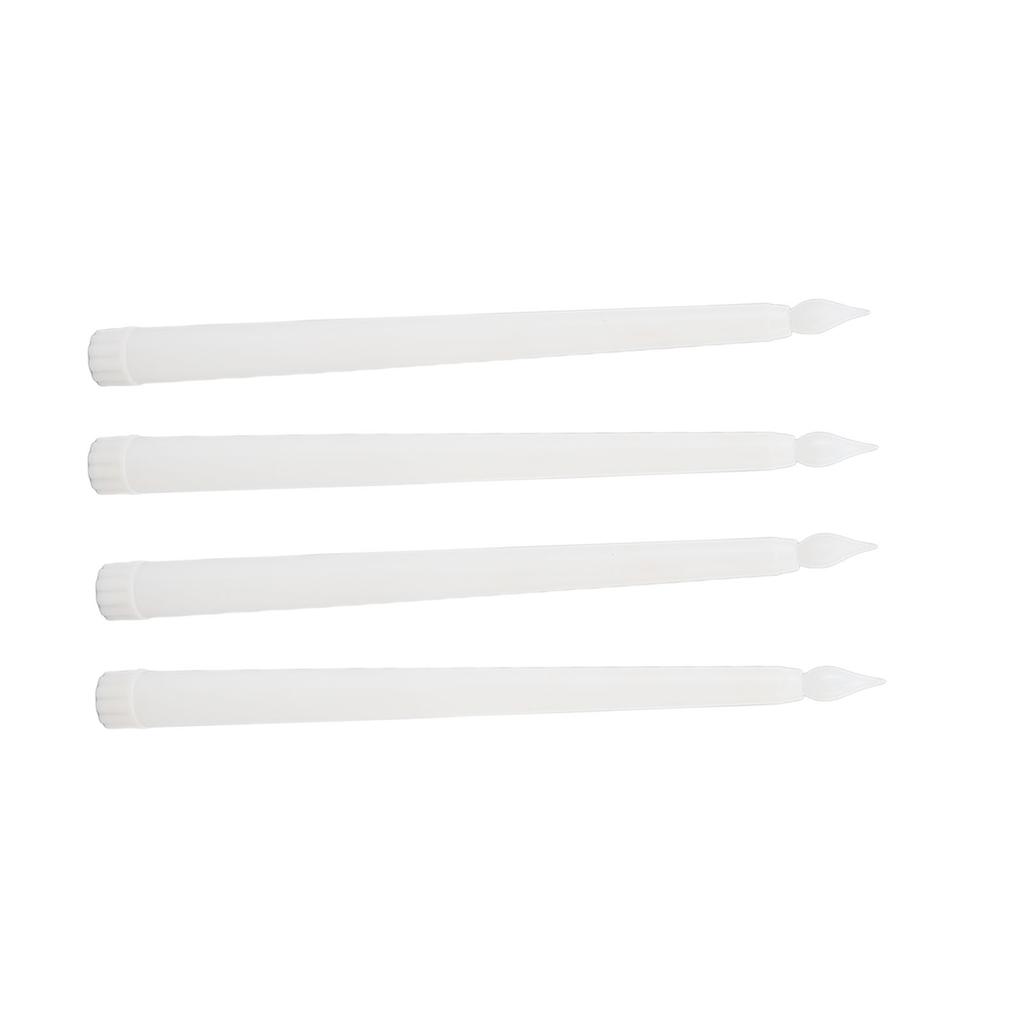 4 Pcs LED Candles Smoke Free Flameless Safe Environmentally Friendly Warm Light Electric LED Taper Candle