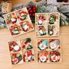 9/12PCS Wooden Christmas Decorations Set - Pure Wood Pendants Xmas Tree Ornaments