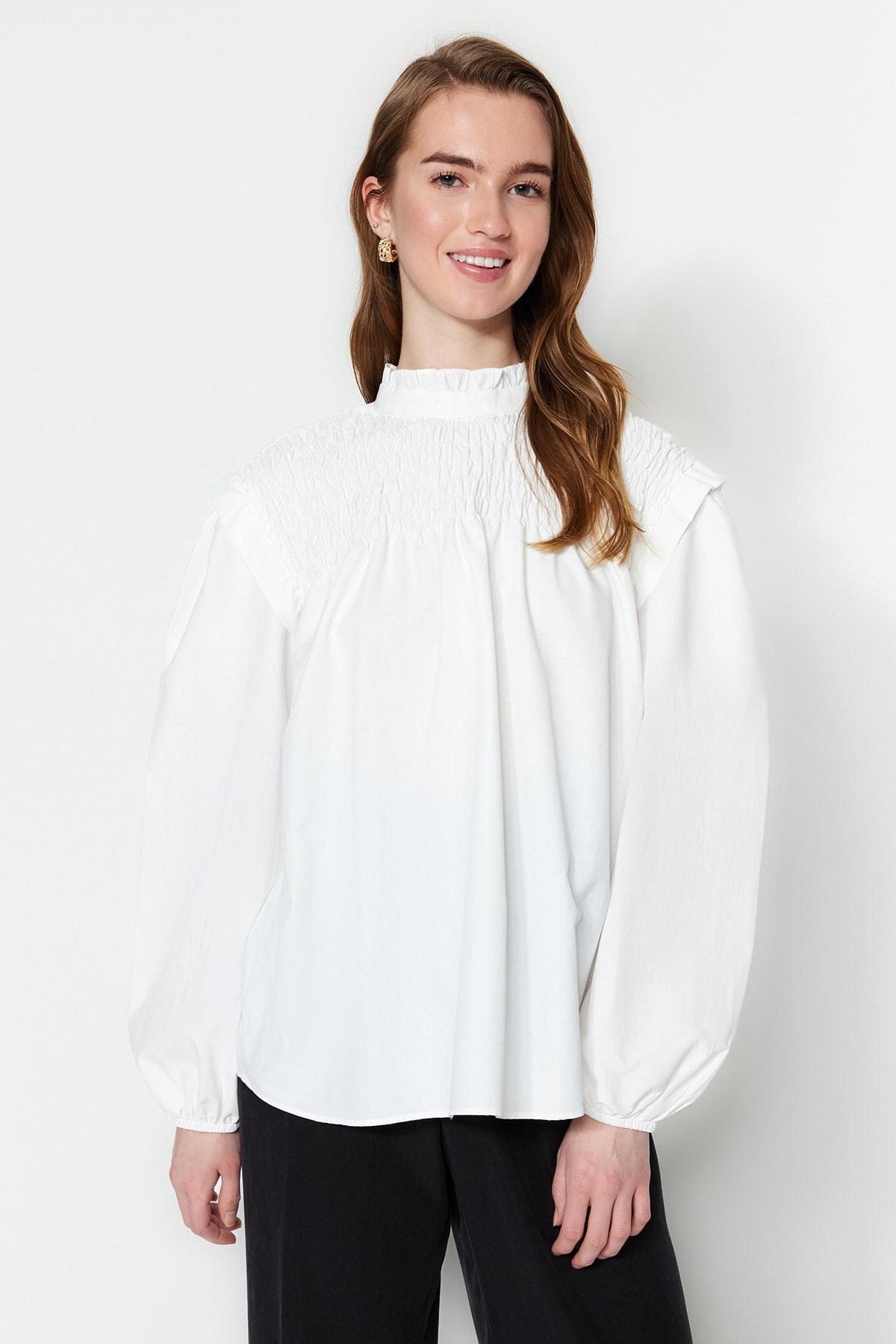 

Туника - Экрю - Свободный крой