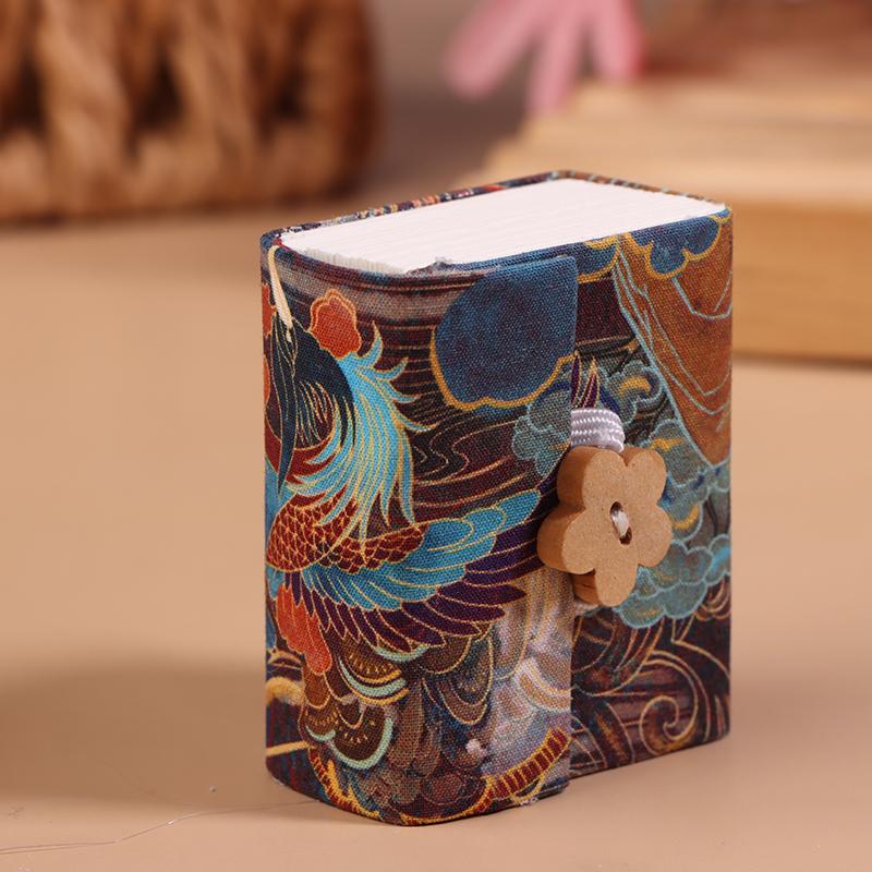 Mini Tragbares Handgemachtes Stoff Mittelgrob Aquarellbuch Handbuch Notizblock Skizzenbücher Studenten Kunstbedarf