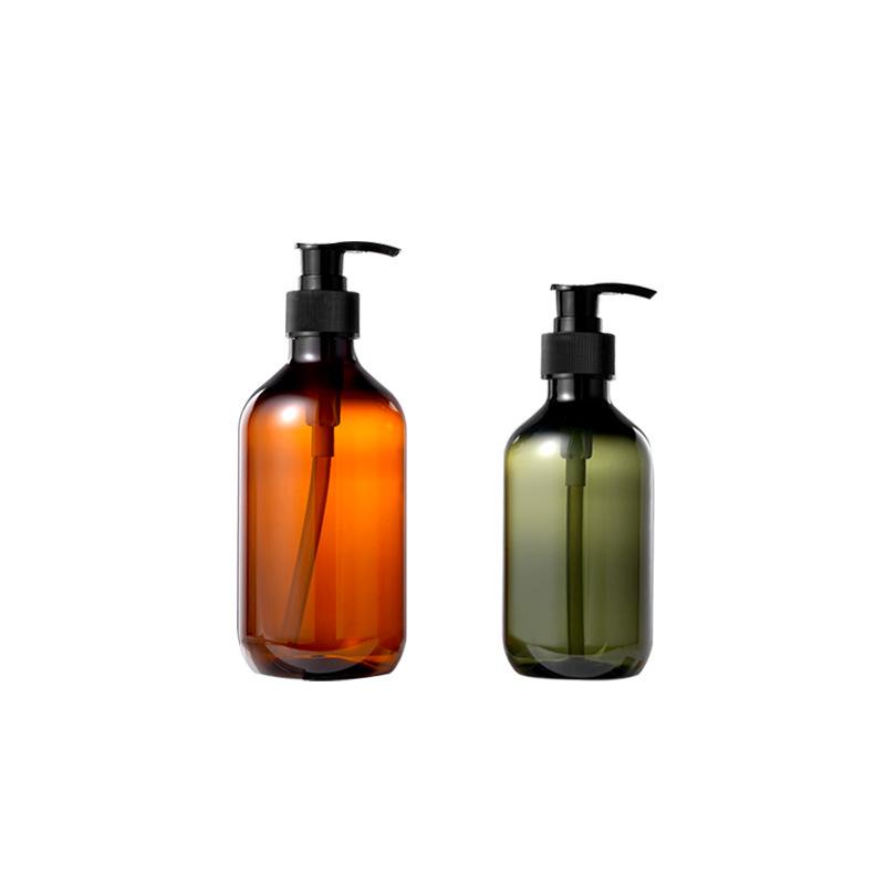 500ml Amber Press-Type Shampoo & Shower Gel Bottle for Hair and Body Care