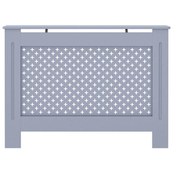 Cache-radiateur Anthracite - VIDAXL - MDF - Espace de rangement pour livres et ornements