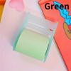 1pc Sticky Notes, School Supplies, Bookmark Accessories, With Tape Holder, Assorted Colors (Pink/Green). Color Sticky  notes