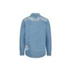 Evisu Camouflage Patchwork Pocket Big M Long Sleeve Shirt Men shirts 2ESHTM1SL164DN