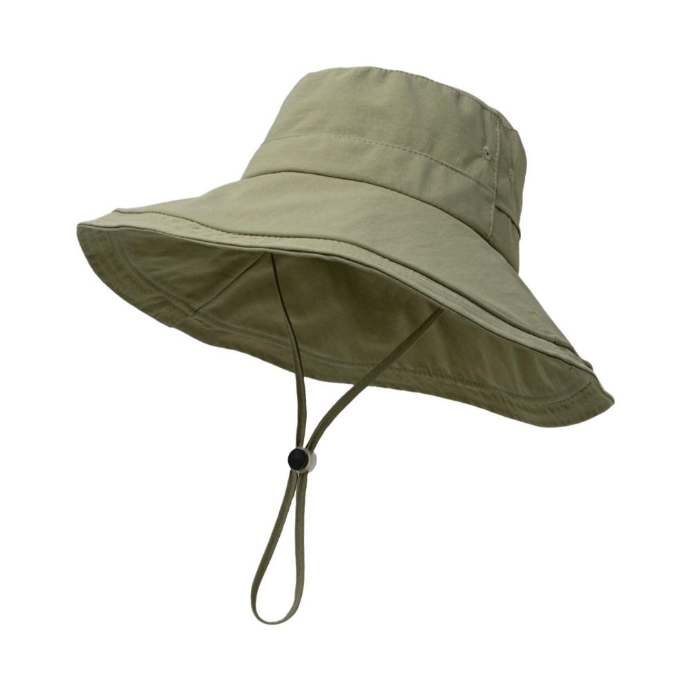 

UV Protected Fisherman Hat Wide Brim with Drawstring Beach Hat Double Sided Foldable Bucket Hats for Summer Outdoor Activities зелений