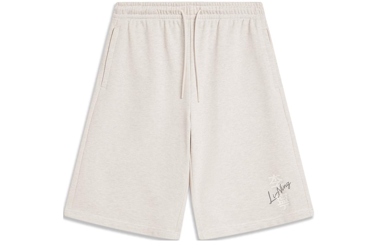 Li Ning Sports Life Collection Sports Shorts Men s Heather Gray Tile Gray AKSU621-6 S