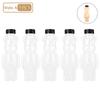 1-20PCS 500ml Cute Bear Milk Tea Bottle Disposable PET Transparent Juice Bottle Cartoon Bear Portable Juice Yogurt Bottle