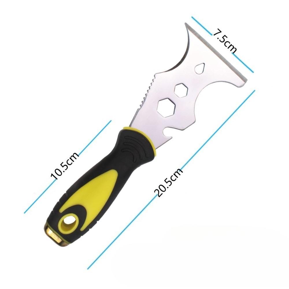 

Утолщенный шпатель из нержавеющей стали для заделки кромок, многофункциональный инструмент-скребок для очистки валика 1pc