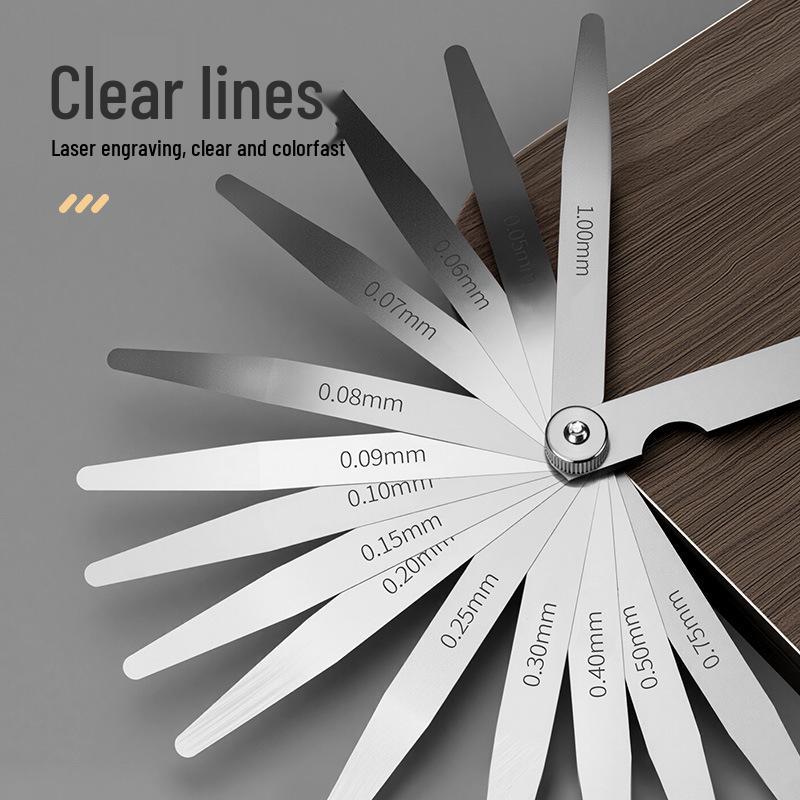 Stainless Steel High Precision Feeler Gauge Set for Valve Clearance Measurement