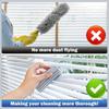 Damp Clean Duster Sponge Portable Clean Brush, Reusable Magic Cleaning Tool for Cleaning Baseboards Window Grooves Blinds Home