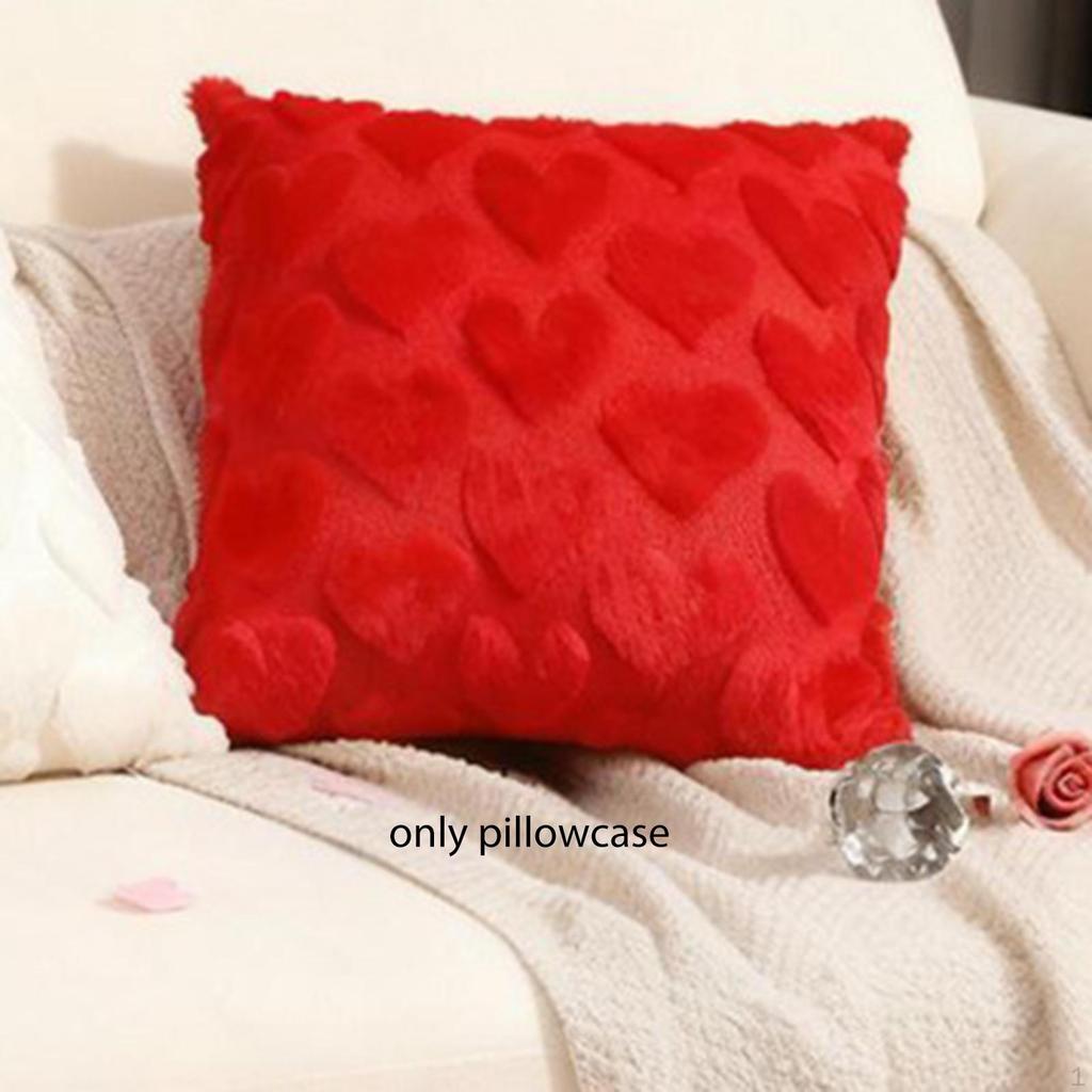 Valentines Day Pillow Cover 18x18 Decorative Romantic Zippered Pillowcase Cushion for
