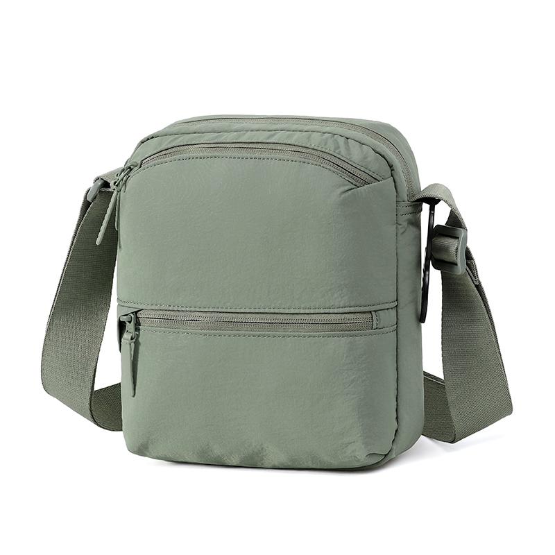Men's Crossbody Bag Multi-compartment Shoulder Bag Lightweight Commuter Small Square Bag