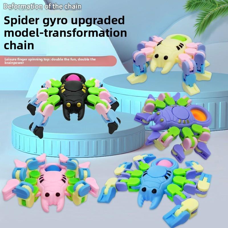 Kids Spider Plastic Spinner For Sensory Stimulation And Stress Management