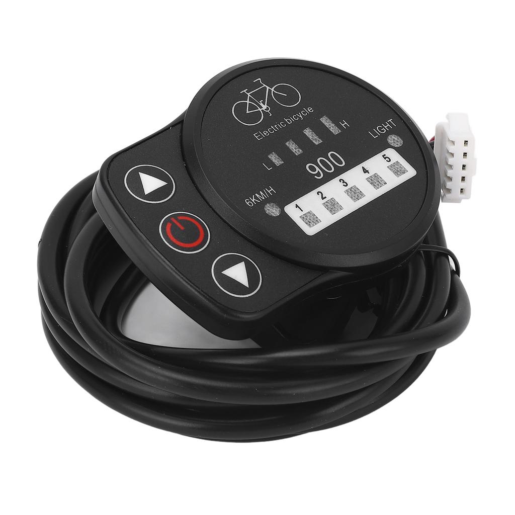 36V 48V Electric Bike LED Meter Speed Battery Power Headlight Switch Display Panel for KT Controller Ordinary Joints