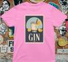 Gin Cocktail T-Shirt – Retro Vintage Getränk Grafik T-Shirt mit Zitrone und Rosmarin