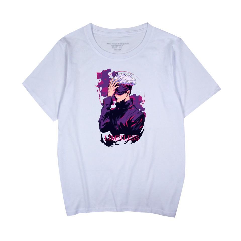 Jujutsu Kaisen T-Shirts CARTOON Printed Shirts Casual Short Sleeve Tee Tops for Men Women