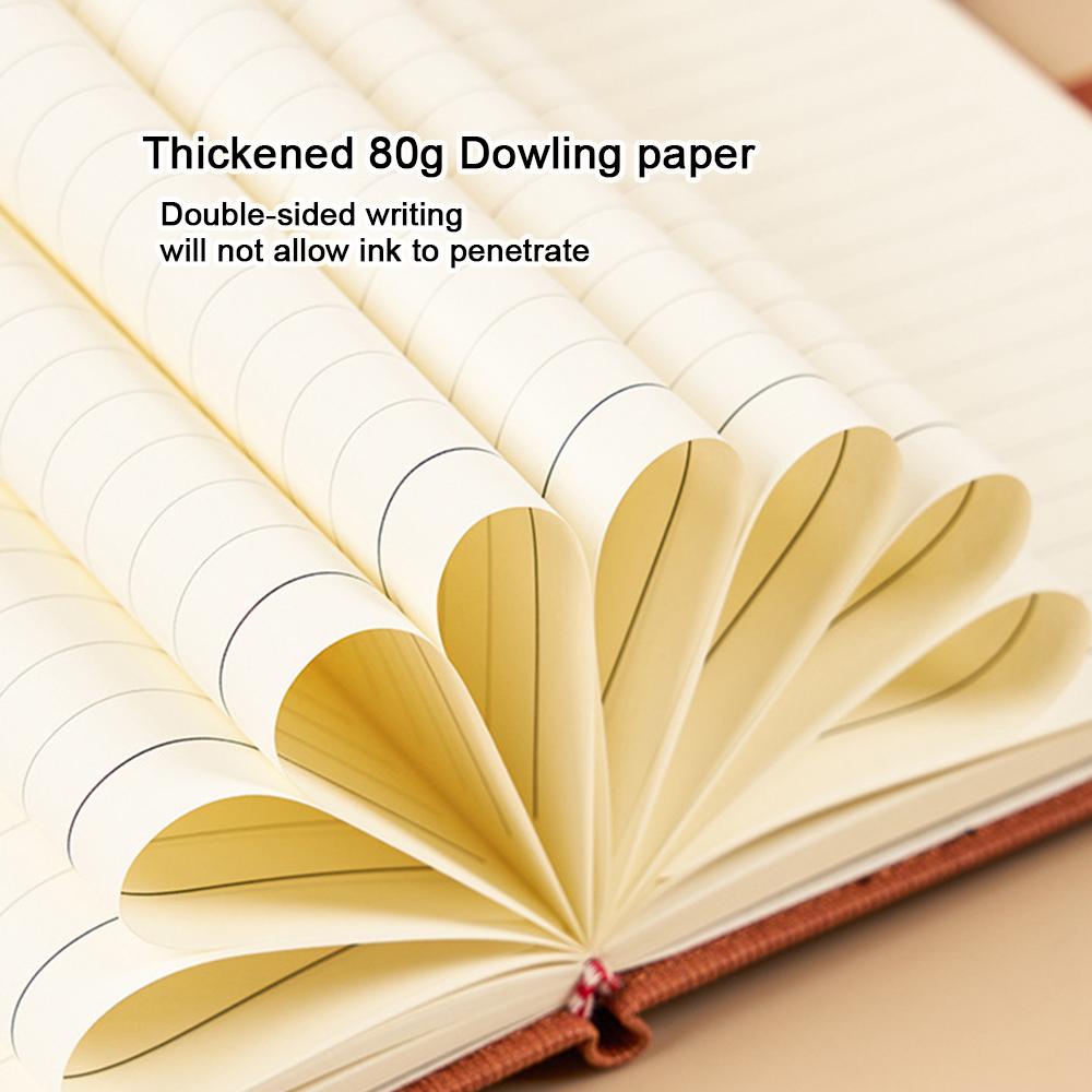 Notatnik biznesowy A5 ze skórzaną klamrą, dziennik spotkań roboczych, zeszyt przedmiotowy ucznia, pogrubiony pamiętnik, zeszyt z fragmentami, liniowane strony wewnętrzne, dziennik podróży