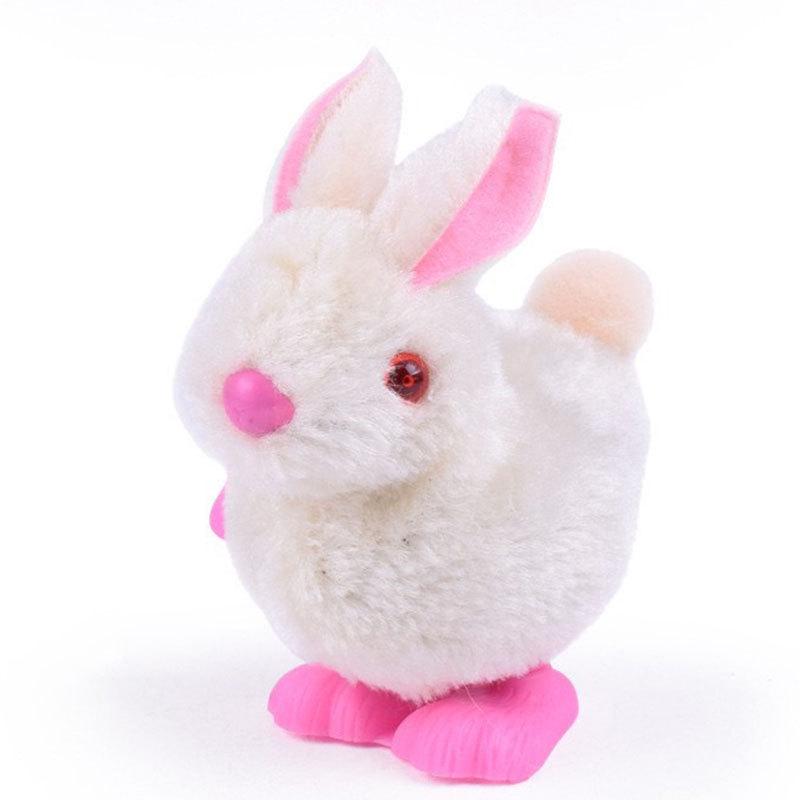 Douyin Style Clockwork Jumping Chicken Plush Toy for Kids