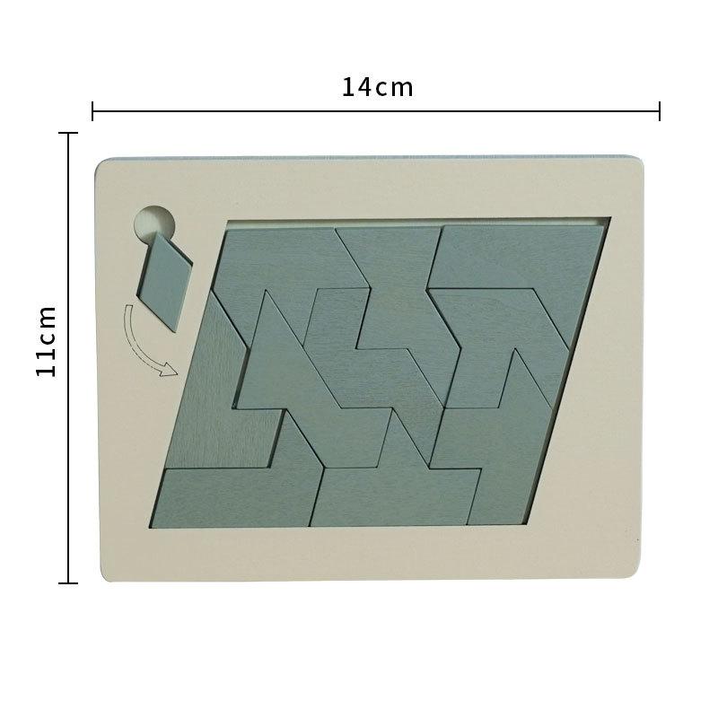 Wooden Impossible Puzzle: the Challenge of the Unsolvable, the Mystery of Extra Pieces, High-Difficulty Interactive Brain Teaser