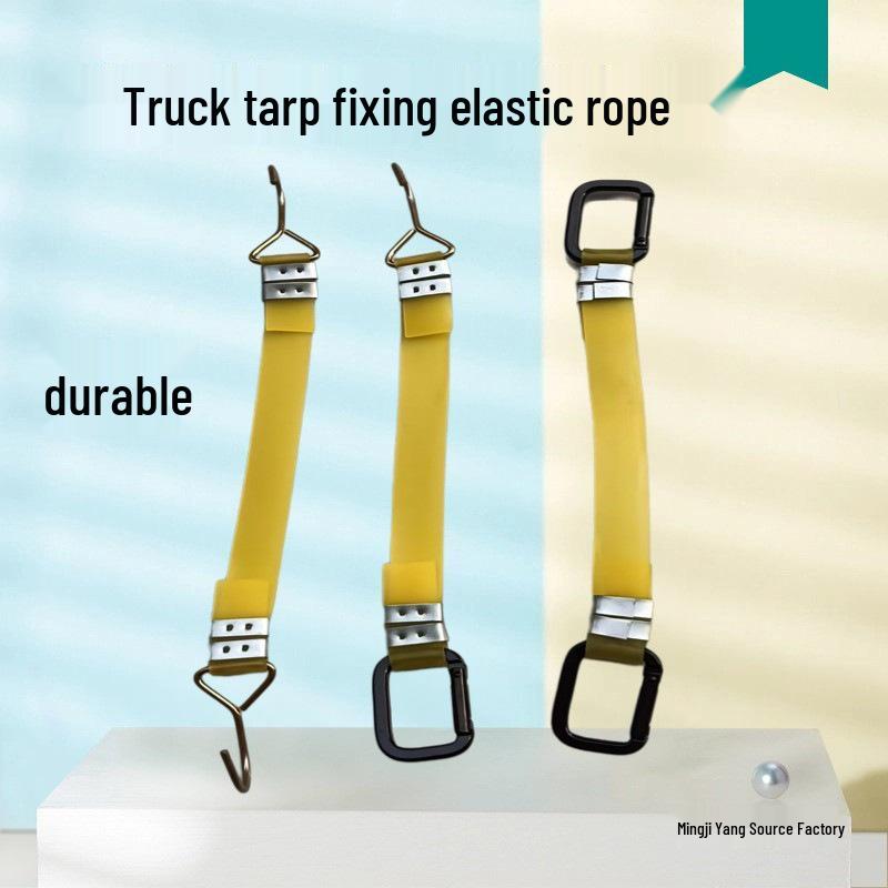 Elastic Ox Tendon Motorcycle Luggage Straps - Heavy-Duty Rubber Binding and Tightening Rope