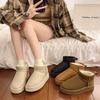 2024 New Women's Snow Boots Comfortable Warm Plush Ankle Boots Women Thickened Fluff Winter Ladies Shoes Flat Platform Shoes Boots Woman