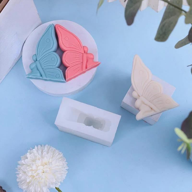 1 Pcs Angel Butterfly Silicone Candle Mold DIY 3D Butterfly Elf Cake Decor Baking Mould Aromatherapys Gypsum Soap Resin Mold New