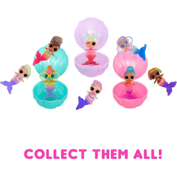 Good productMermaids Baby Sisters with Color Change Tail, 8 Dolls to Collect, Fashion Accessories, Great Gift for Kids Ages 4+