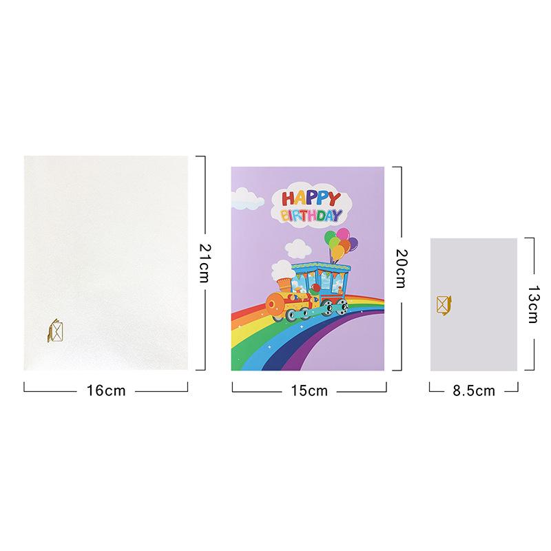 Happy Birthday Card for Girl Kids Wife 3D Pop-Up Funny Happy Cards Party Wedding Invitations Greeting Cards