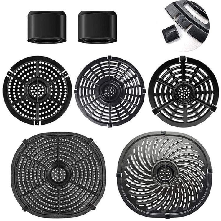 Non-slip Tabs Rubber Tip Grill Pan Plate Tray Air Fryer Grill Plate Bumpers Feet
