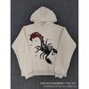 Sp1der Rapper YoungThug Same Foam Letter 555555 Couple Hoodie Pink Sweatshirt
