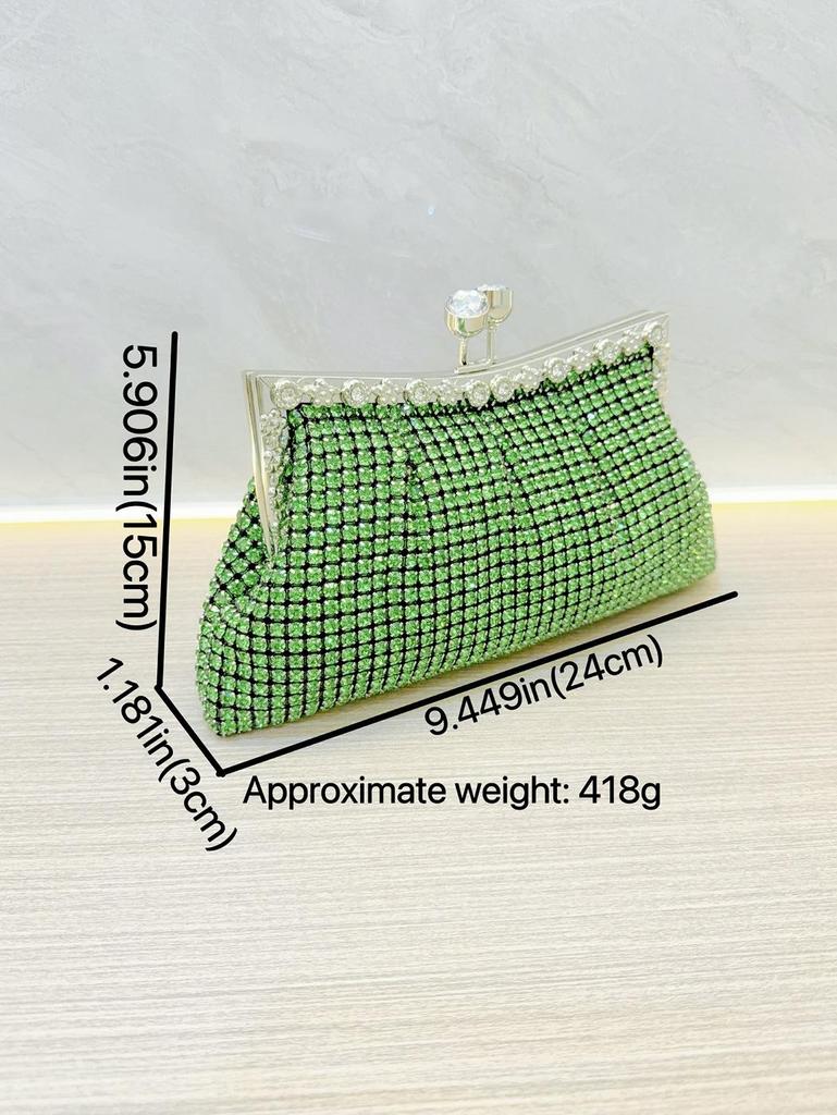 Sparkling Rhinestone Evening Clutch – Perfect for Brides and Banquets